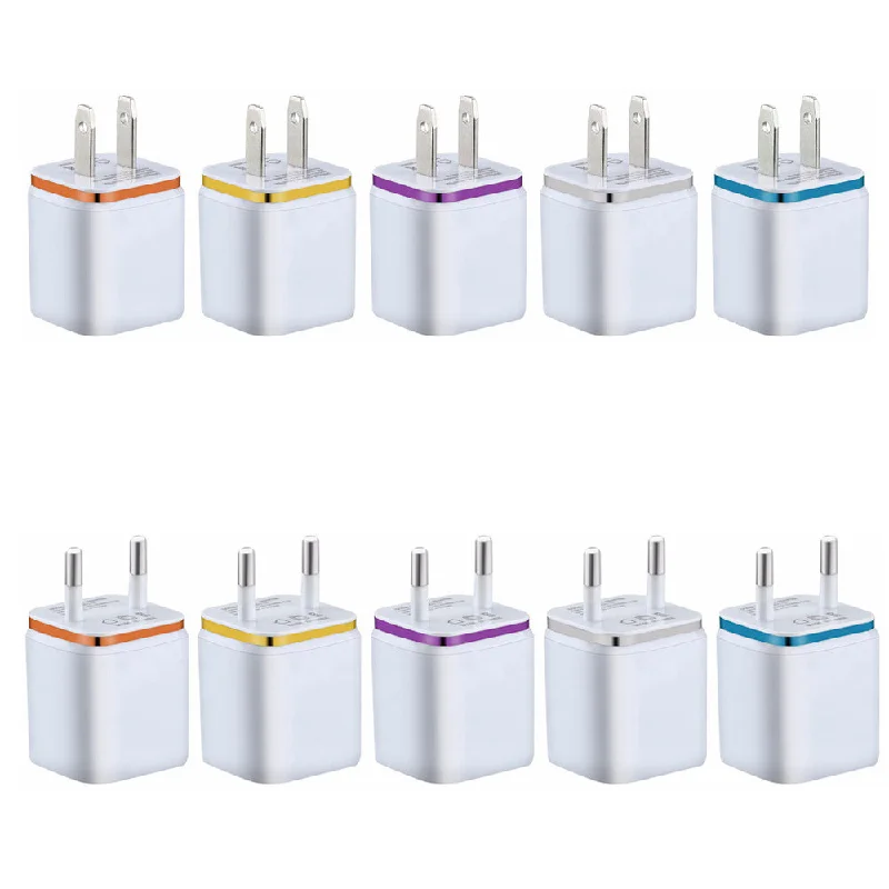 Dual USB Ports Home Wall Charger Adapter Plug for mobile phones