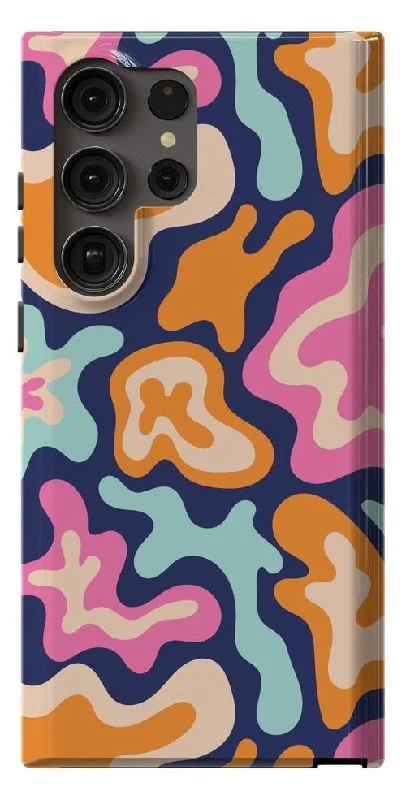 Midnight Color Splash | Abstract Retro Samsung Case