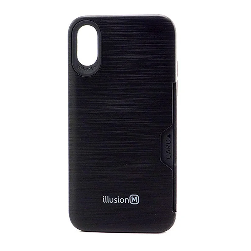 black iPhone XR case illusion