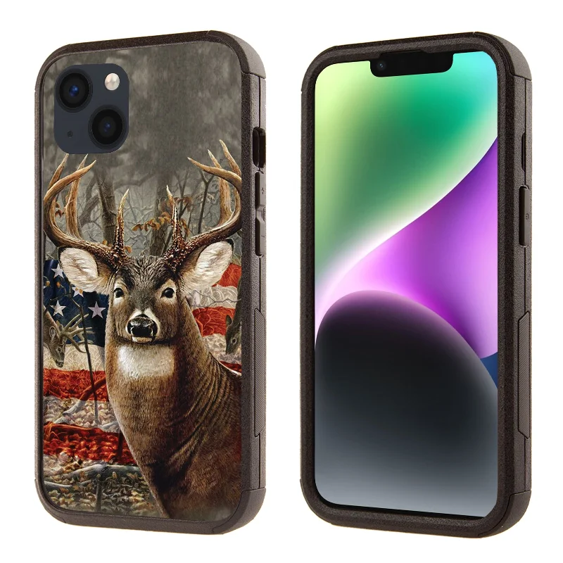 Shockproof Dual Layer Hybrid Case for Apple iPhone 14 Plus/15 Plus 6.7"